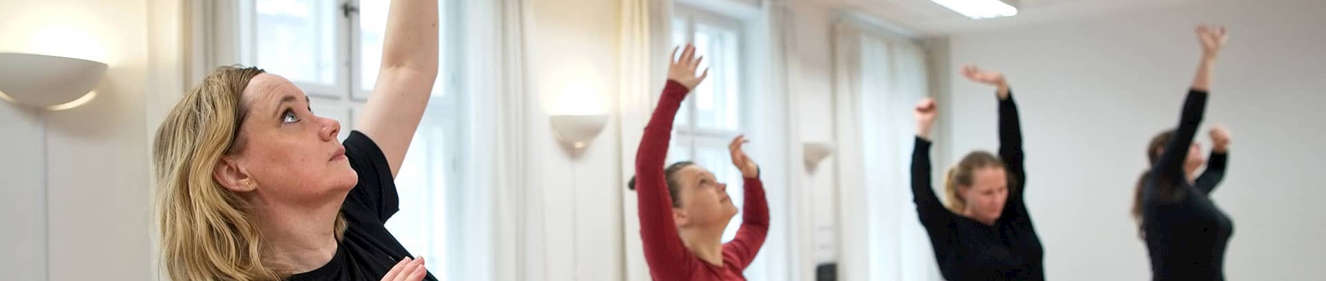 Efterfødselstræning ved FOF Aarhus, underviser Melanie Kämpfe