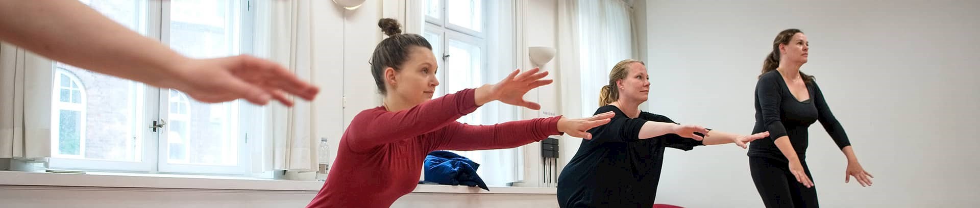 Efterfødselstræning ved FOF Aarhus, underviser Melanie Kämpfe