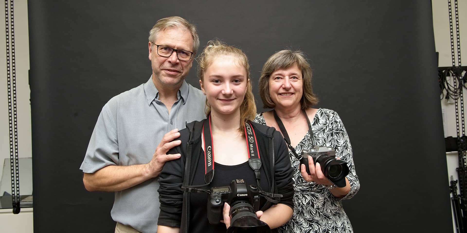Familie på fotokursus ved FOF Aarhus