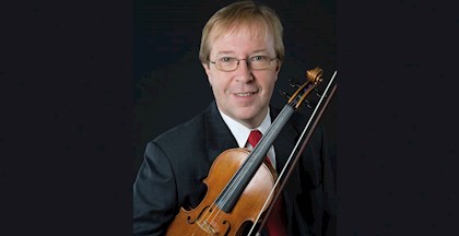 Violinist Kim Sjøgren.