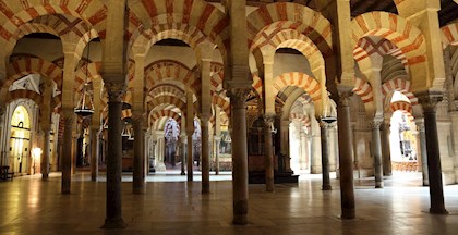Billede fra katedral i Córdoba i Sydspanien