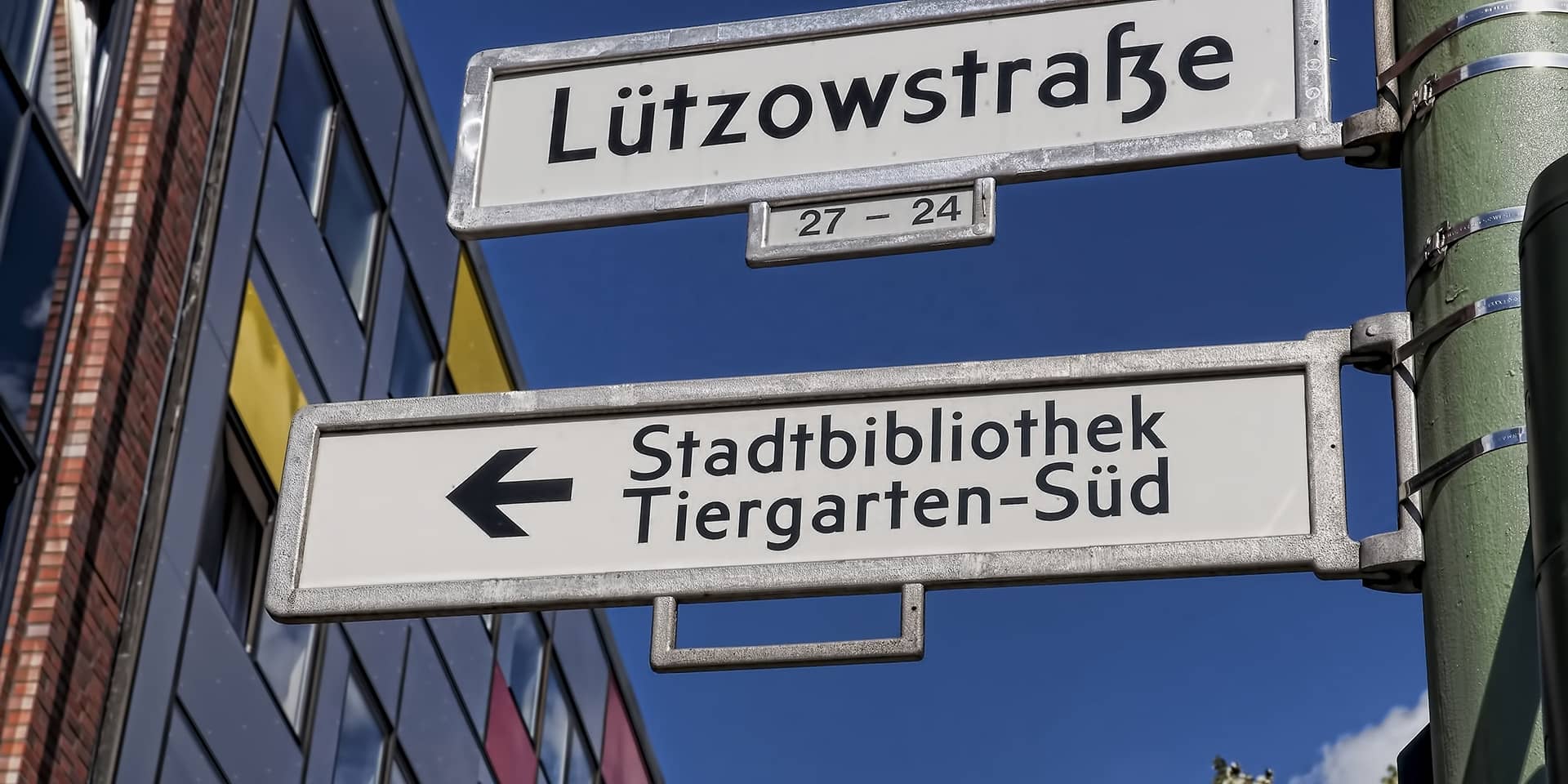 Billede af gadeskilte i Berlin, Lützowstrasse