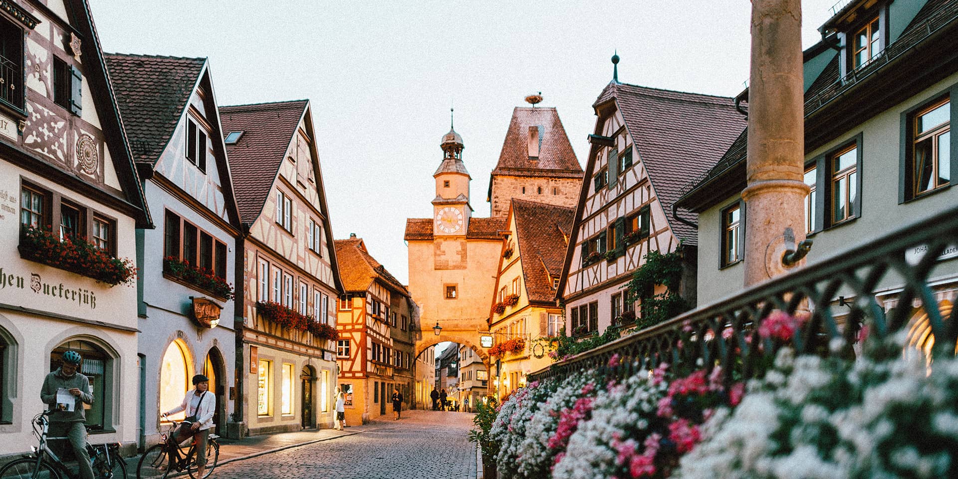 Billede af en mindre tysk by